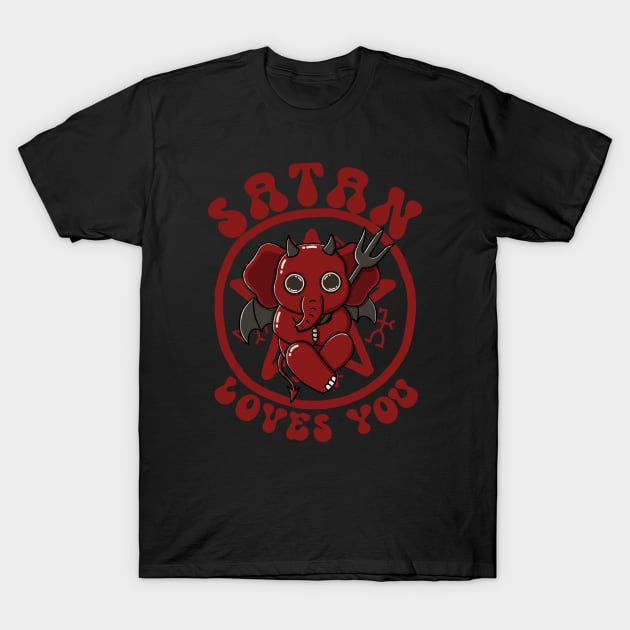 Satan Loves You T-Shirt by Luna Illustration